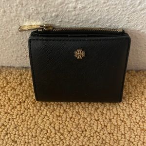 Tory Burch Compact Black Wallet